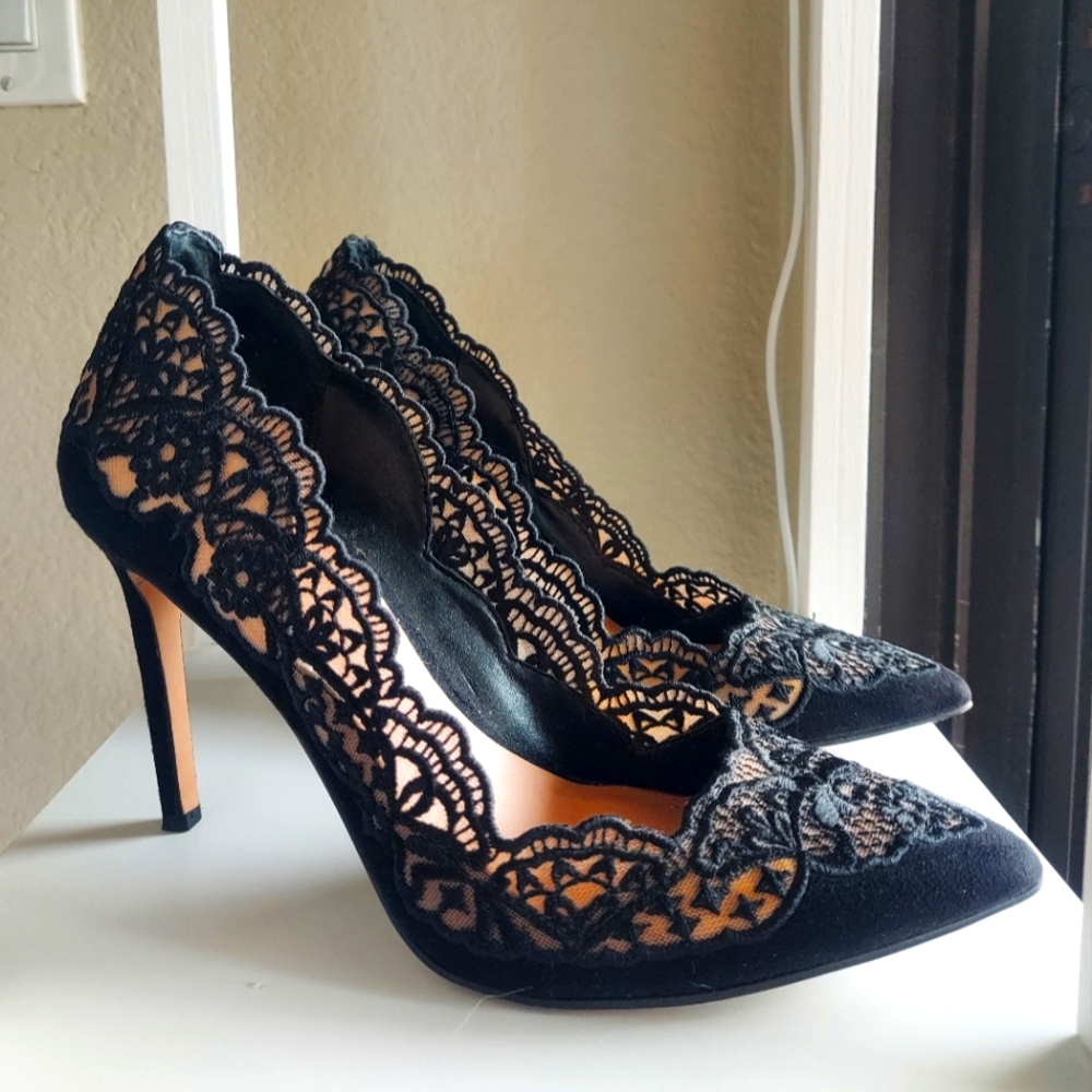 INC lacy high heels, size 6
